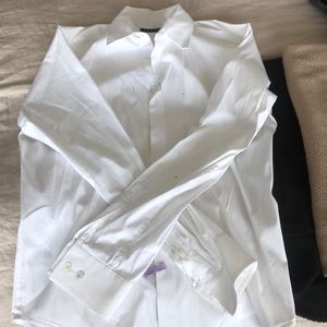Theory white button down